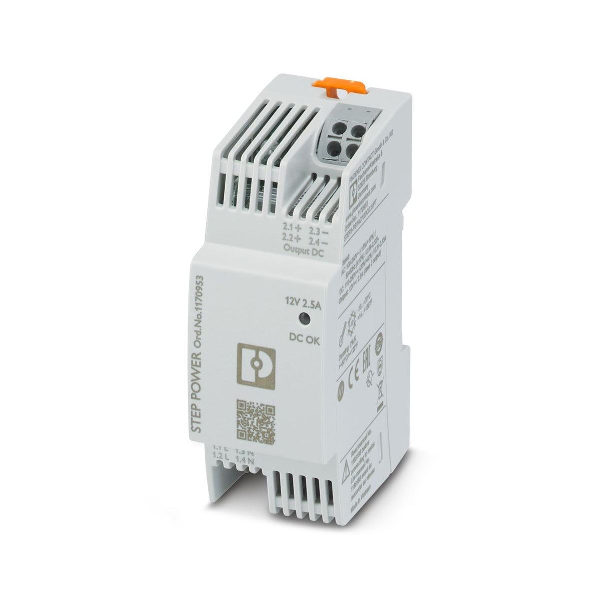 STEP3-PS/1AC/12DC/2.5/PT – Alimentatore Switching 12V DC 2,5A | Phoenix Contact
