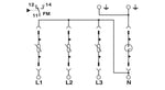 VAL-MS 230/3+1 FM - Type 2 surge arrester