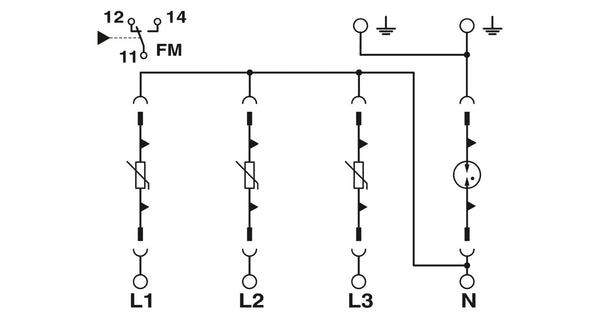 VAL-MS 230/3+1 FM - Scaricatore di sovratensioni tipo 2